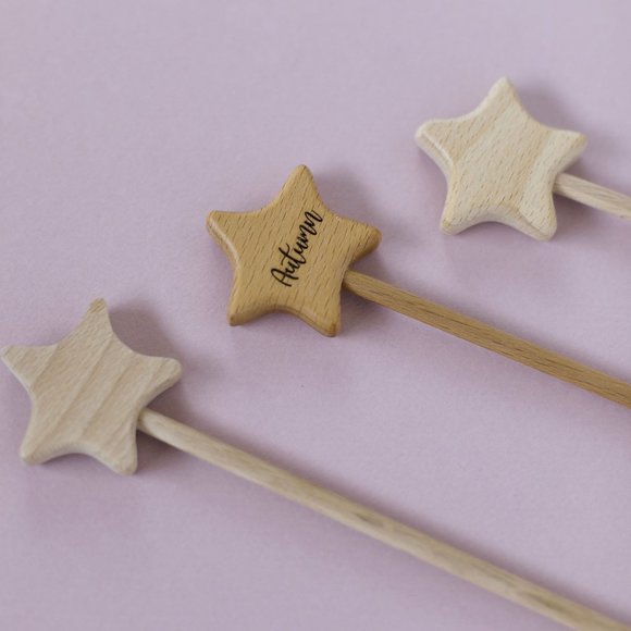 Personalized Handmade Wooden Star Wand | Fairy Wand | Magic Wand | Star Wand - Picture 3 of 8